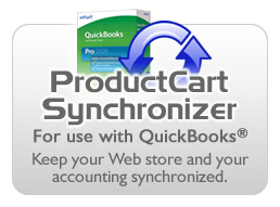 ProductCart Synchronizer for use with QuickBooks provides inventory and order synchronization between your ecommerce store and your accounting system Download orders into QuickBooks