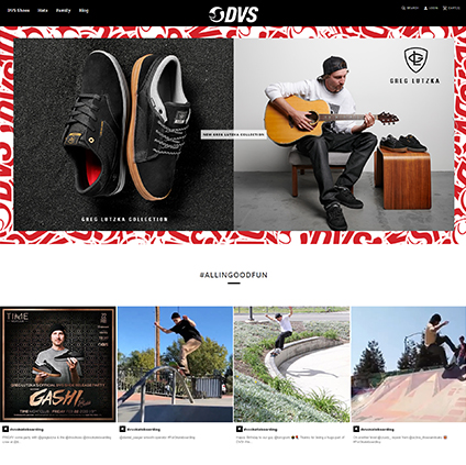 DVS Shoes Featured ProductCart Site
