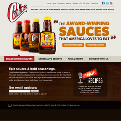 Cookie's BBQ Featured ProductCart Site