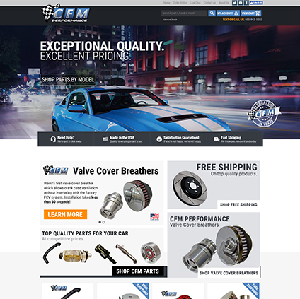 CFM Performance Featured ProductCart Site