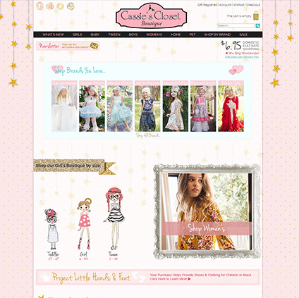Cassie's Closet Featured ProductCart Site