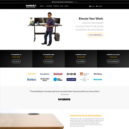Geek Desk Featured ProductCart Site