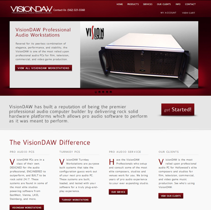 VisionDAW Featured ProductCart Site